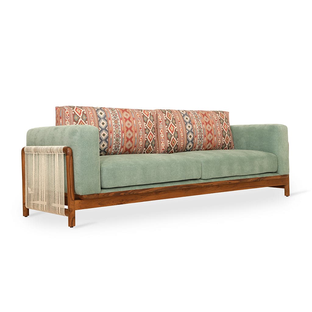 Kaha - Three Seater Teak Sofa 2 by Alankaram