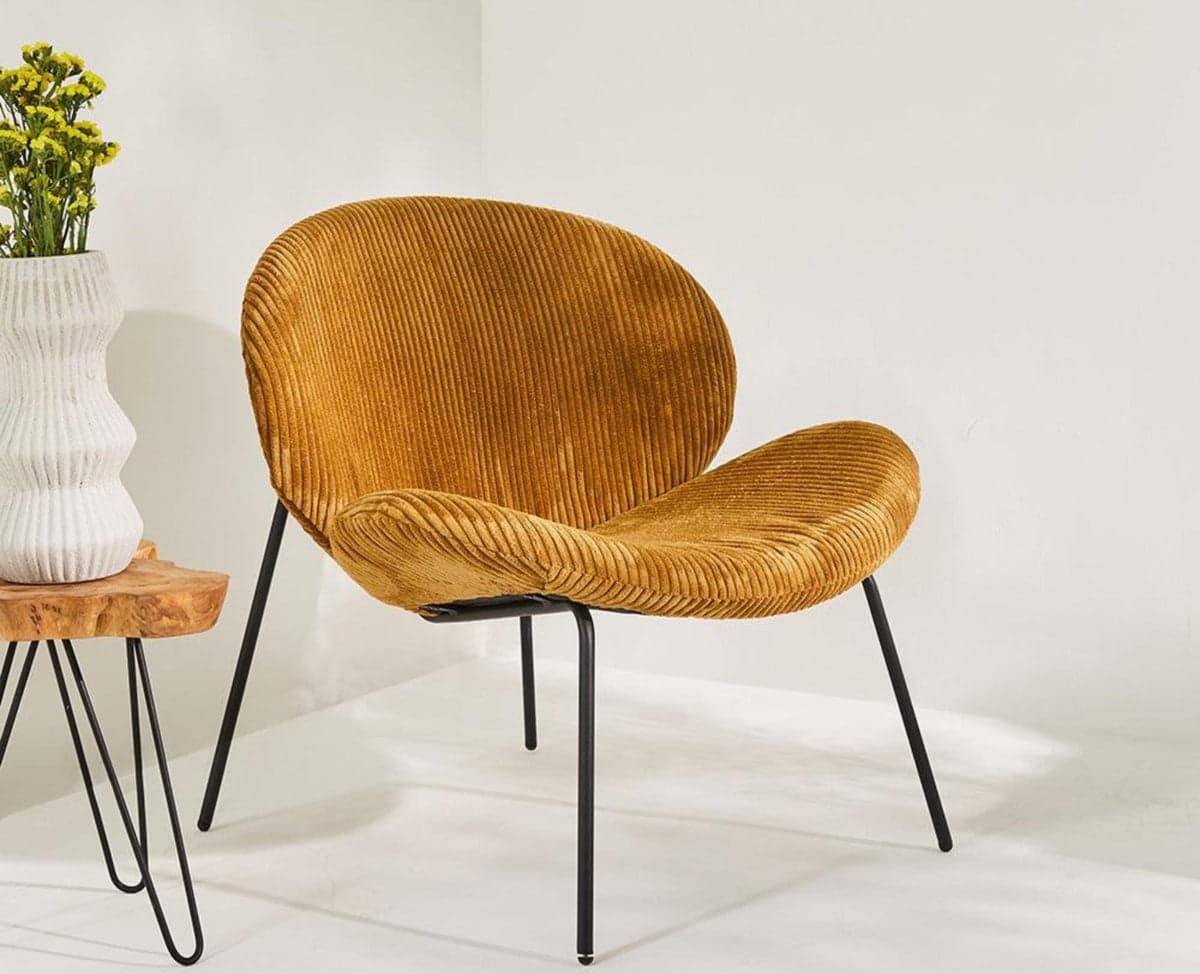 Sunbloom Lounge Chair - (Mustard Orange) by Furniselan
