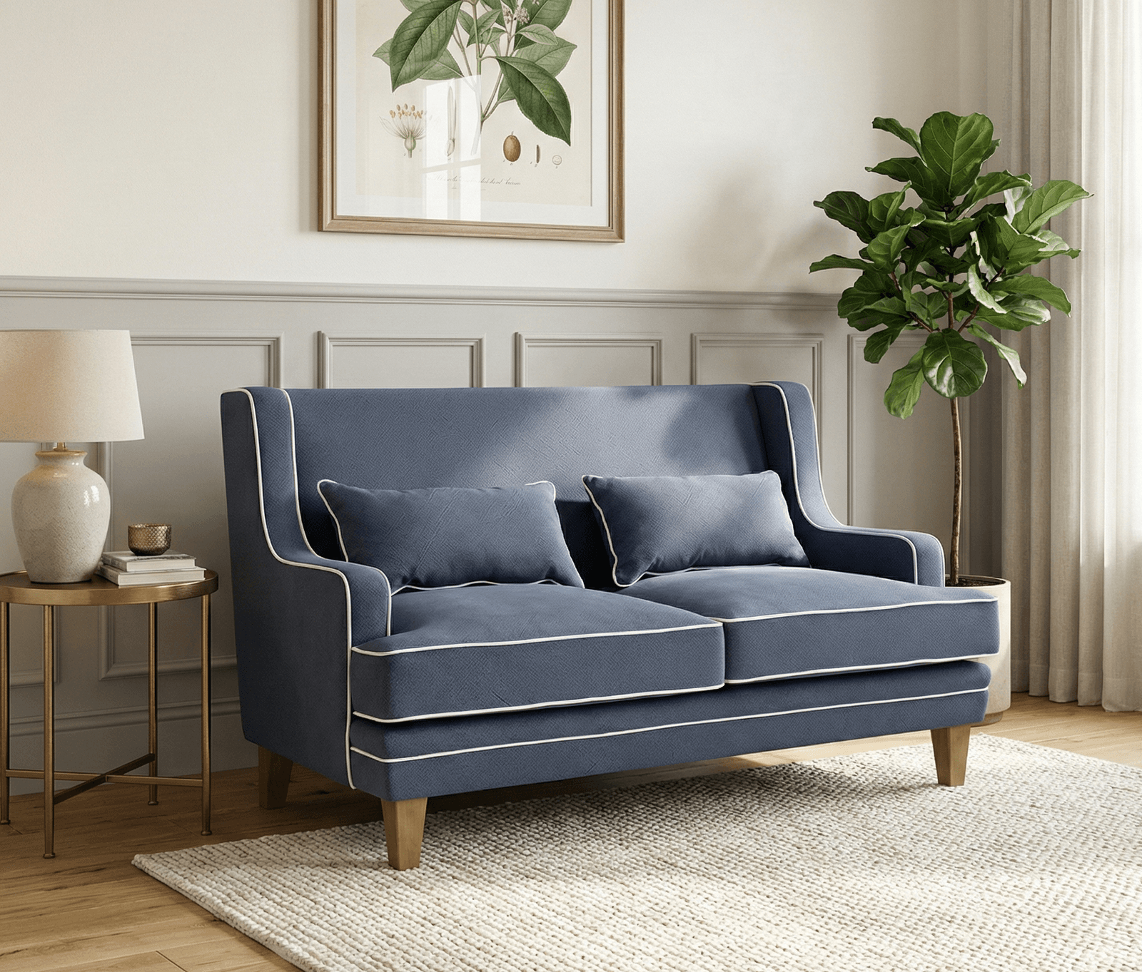 Helsinki Sculpt Modern 2 Seater Sofa by Homes of Rajasthan