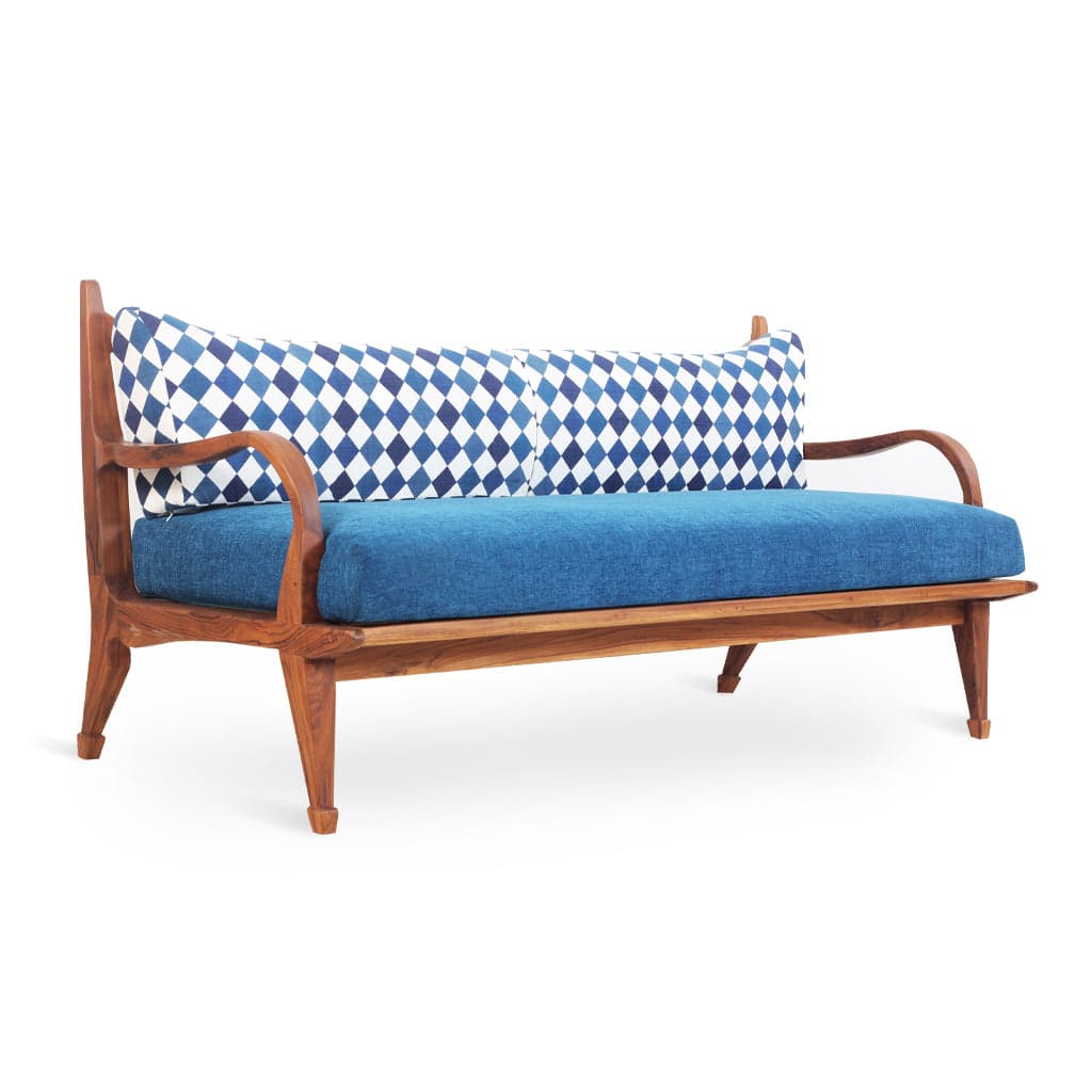 Araal - Three Seater Teak Sofa 4 by Alankaram