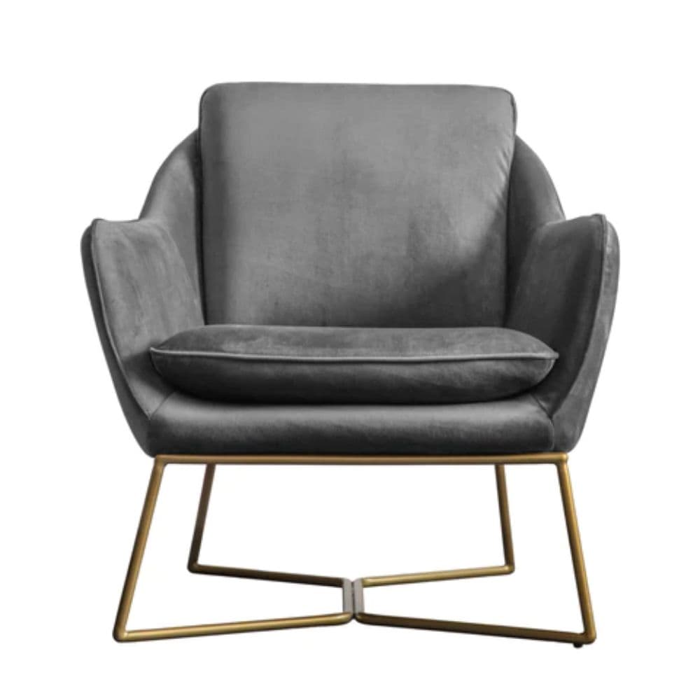 Gurugram Chair Charcoal For Living Room by Furnhands
