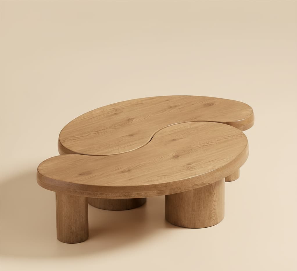 Sela Coffee Table (Natural Teak) by The Inside project