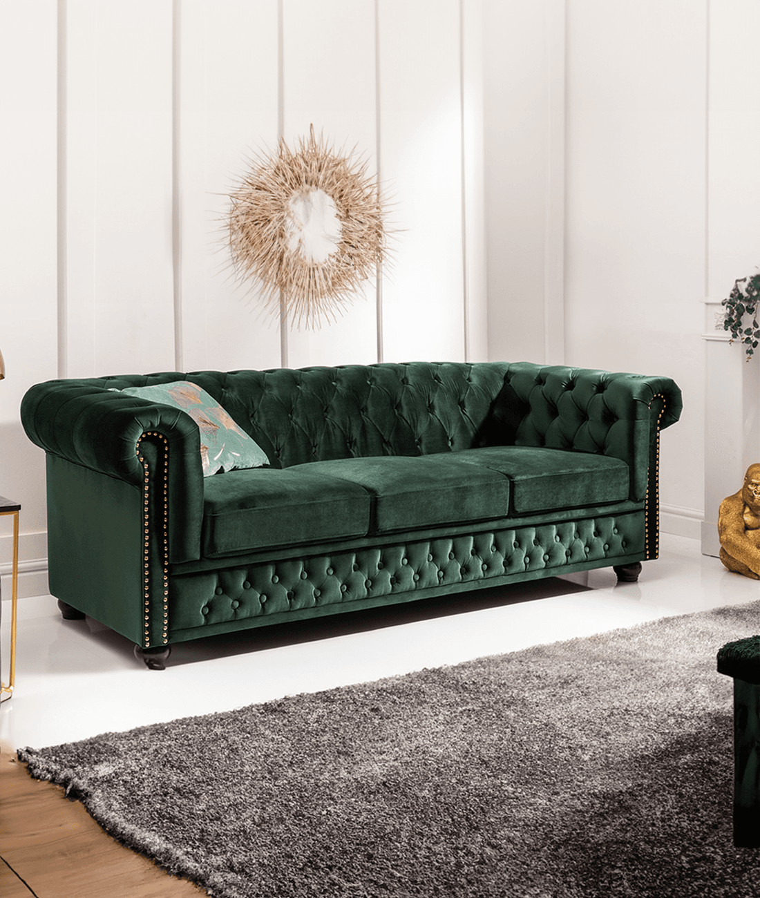 Themis Chesterfield Sofa by Lakkadhaara