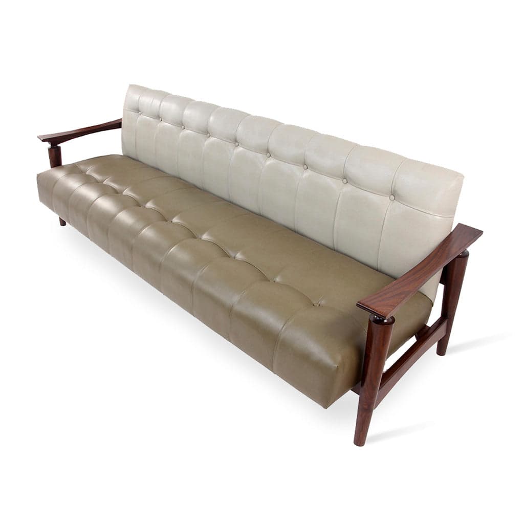 Nisadya - Three Seater Teak Sofa, Stained by Alankaram