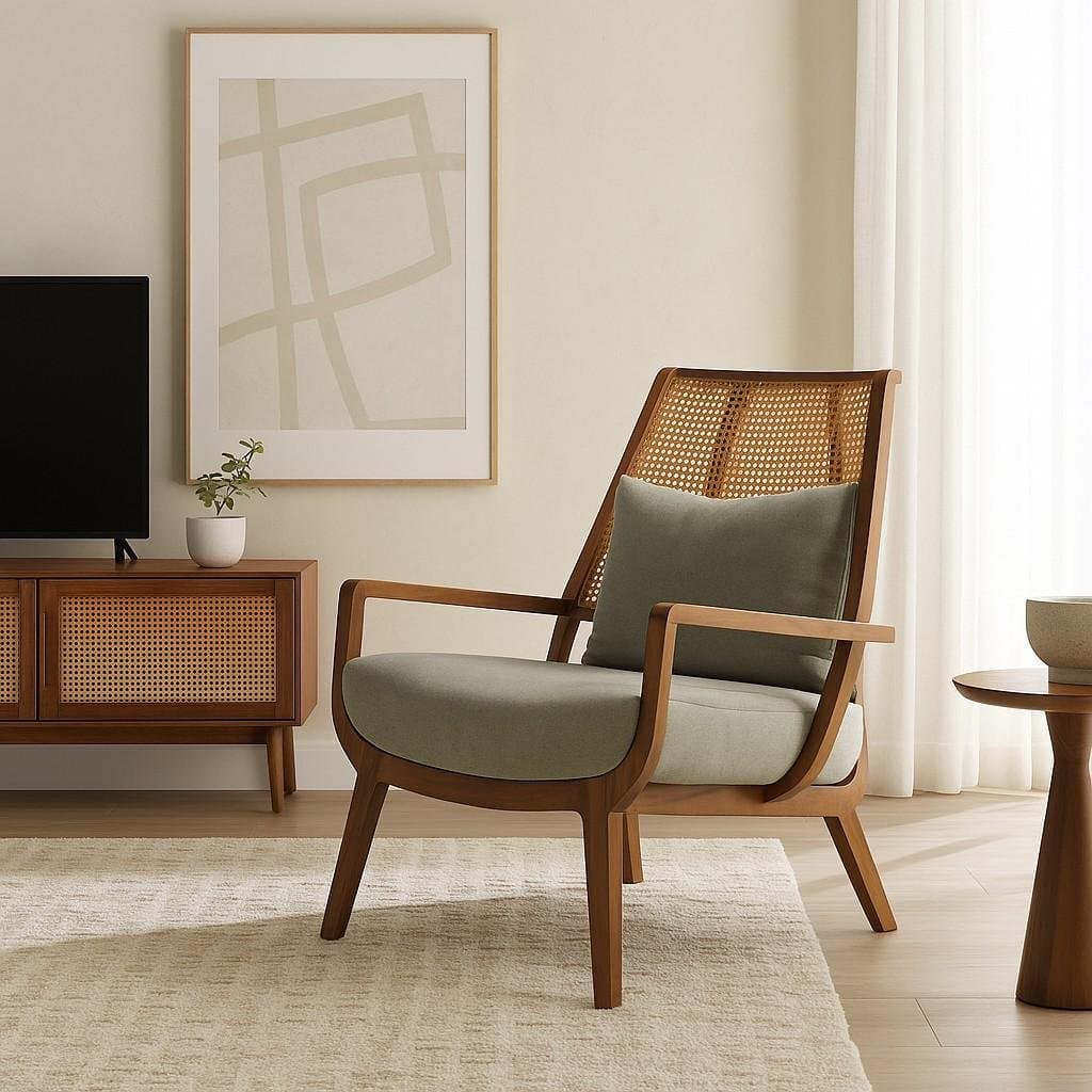 Thronix High Back Throne Chair – Luxurious Wooden Lounge Chair for Elegant Comfort by Wooden Slice