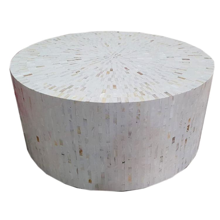 Noora Mother Of Pearl Coffee Inlay Table by The Artisania