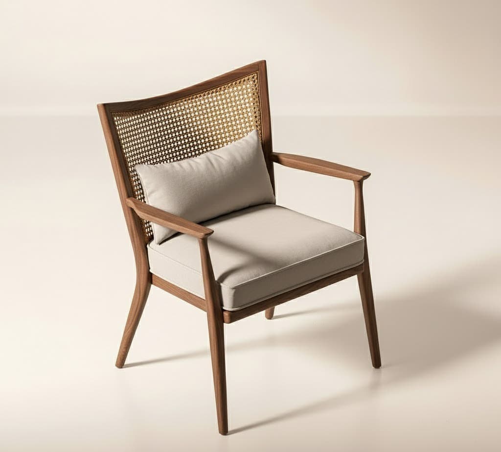 The Tova Dining Chair (Natural Teak) by The Inside project