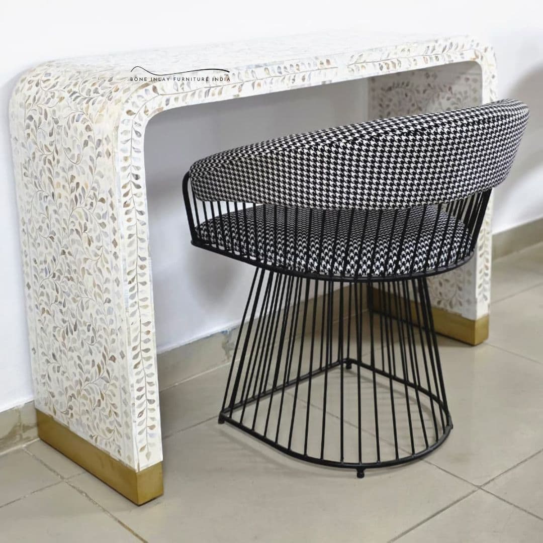 Mother of Pearl Console Table 3 by Bone Inlay Furniture India