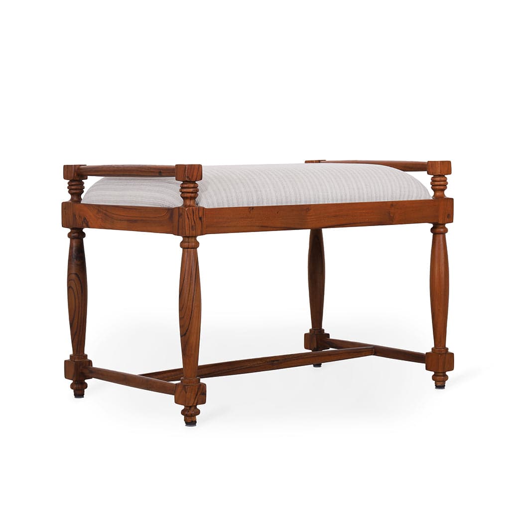 Penkki - Single Seater Teak Bench by Alankaram