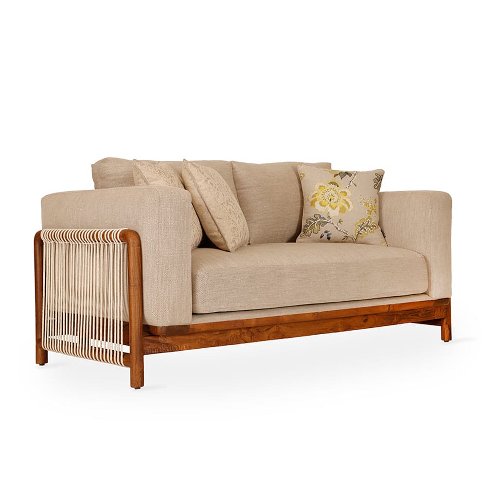 Kaha - Two Seater Teak Sofa 3 by Alankaram