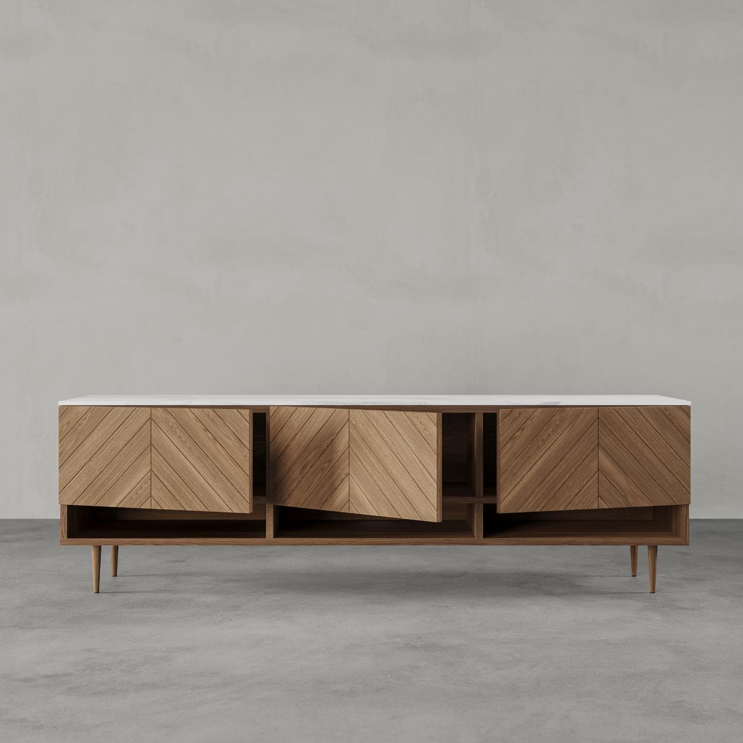 Zigzag Media Console - M by Dtale Modern